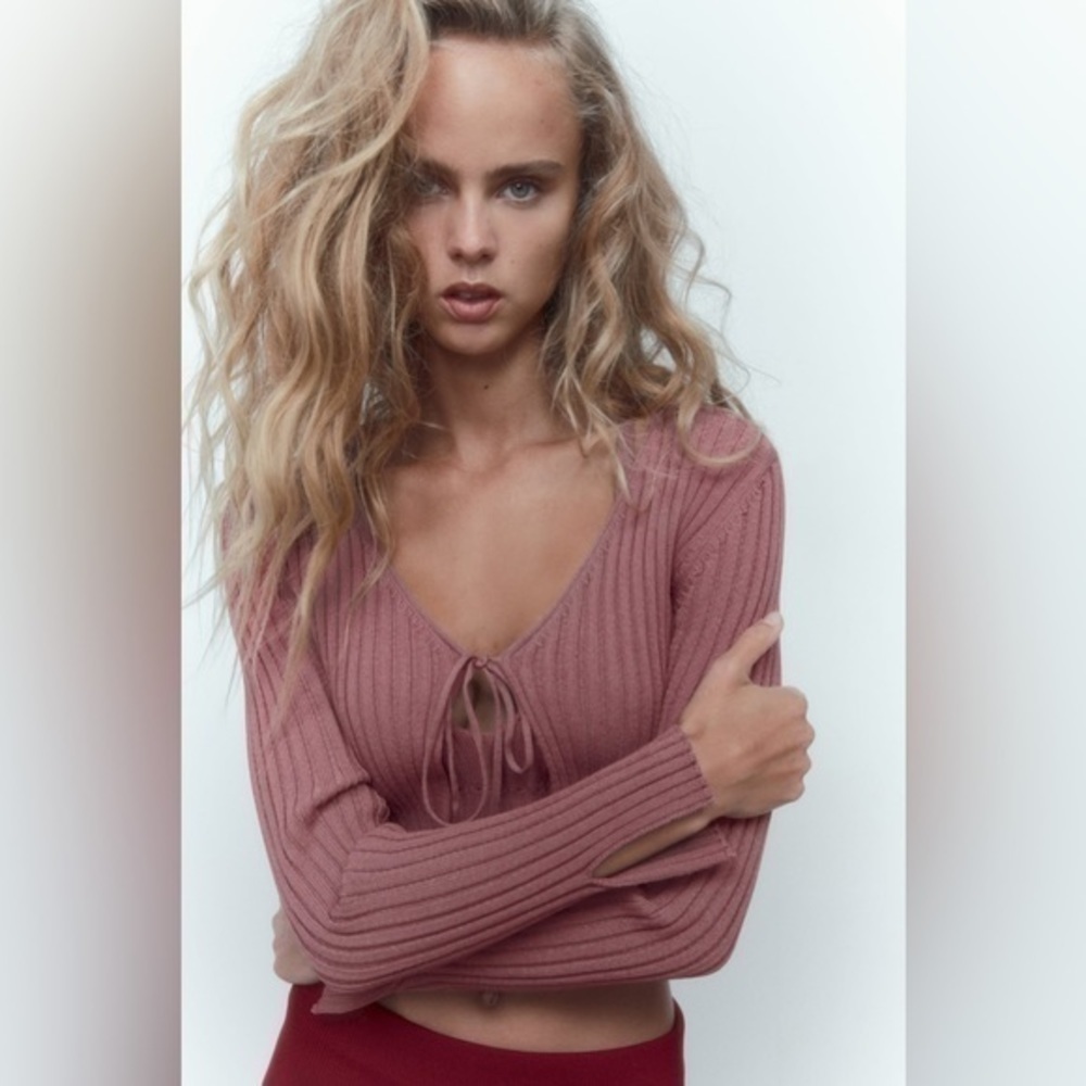 Zara ribbed knit cardigan 2142 131